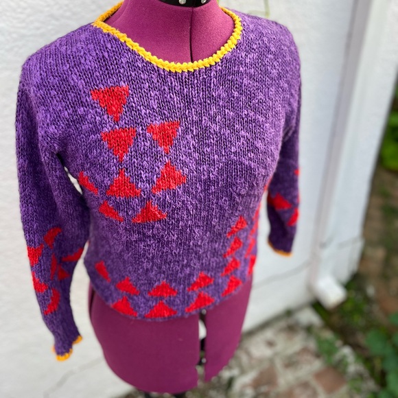 Vintage Knit Sweater, Linen, Cotton Liz Claiborne - Picture 5 of 9